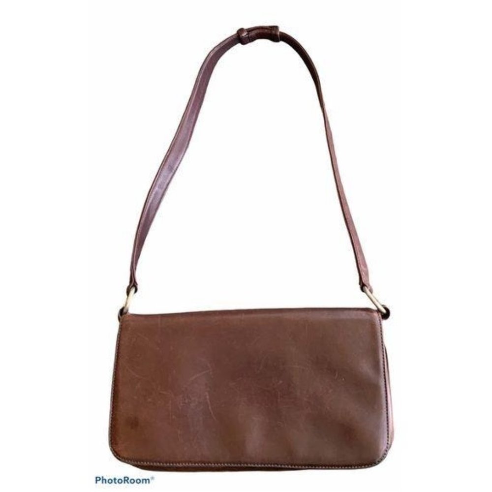 Johnny Farrah Soft Leather Shoulder Bag Brown